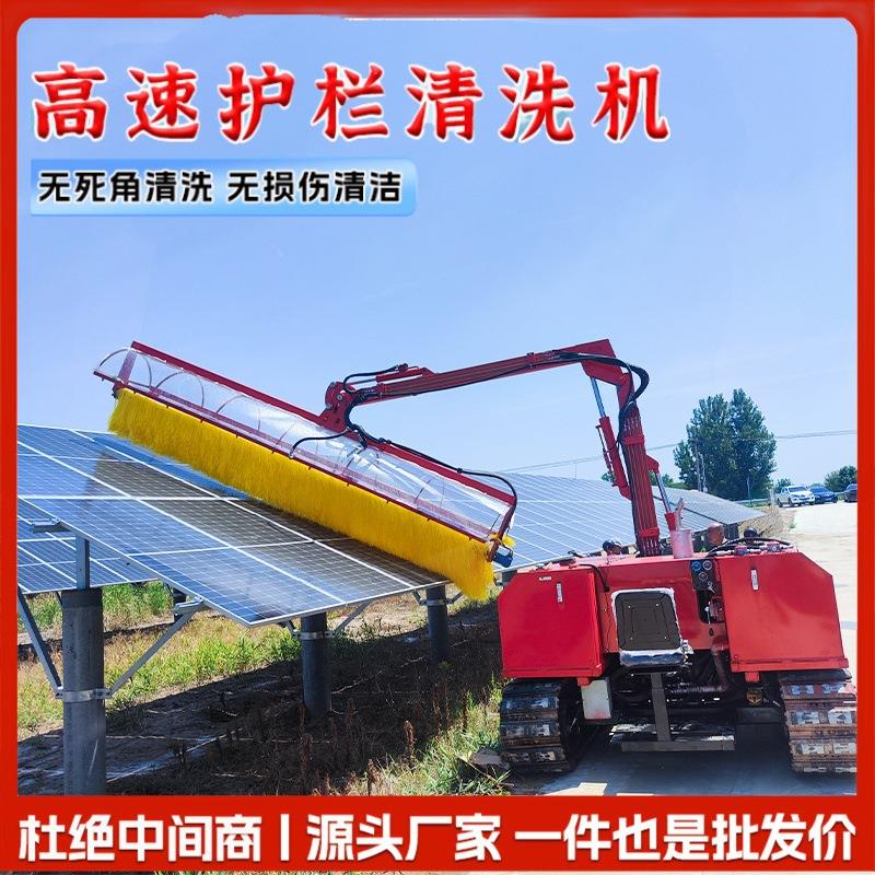 车载式护栏清洗机高速公路防护板隔离栏双滚筒环卫滚刷加装清扫车