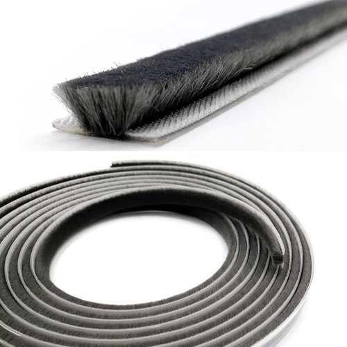 门缝门底密封条卡槽式硅化毛条地弹门防撞隔音毛刷移门纱窗防尘条