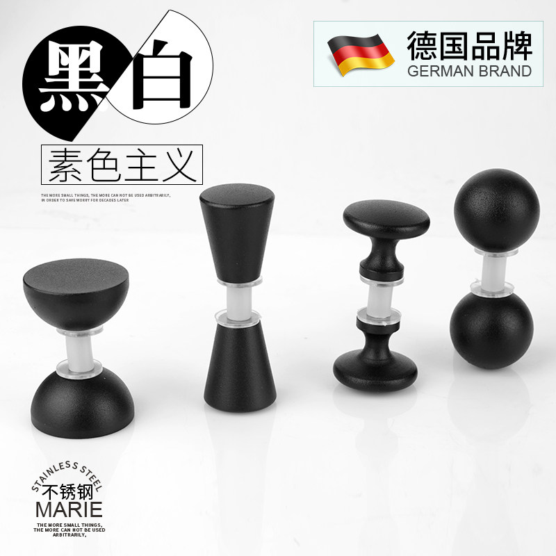 不锈钢拉手单孔实心加厚浴室小拉手淋浴房玻璃门把手单粒