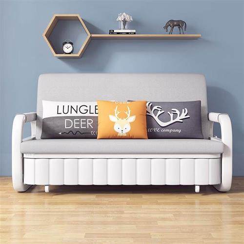 竹史莱奇沙发牀奶油风客厅简易小户型摺叠牀单人双人伸缩沙发两用,住宅家具,沙发床,淘宝优惠券,粉丝福利购,淘宝优惠卷