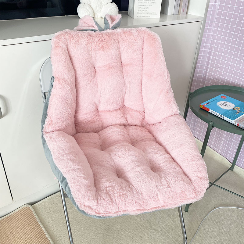 加厚坐垫靠垫一体款学生椅子屁垫教室久坐椅垫办公室护腰靠背冬天