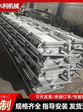 水利冲洗门旋转冲洗堰门闸门液动不锈钢下开智能冲洗旋转堰门闸门