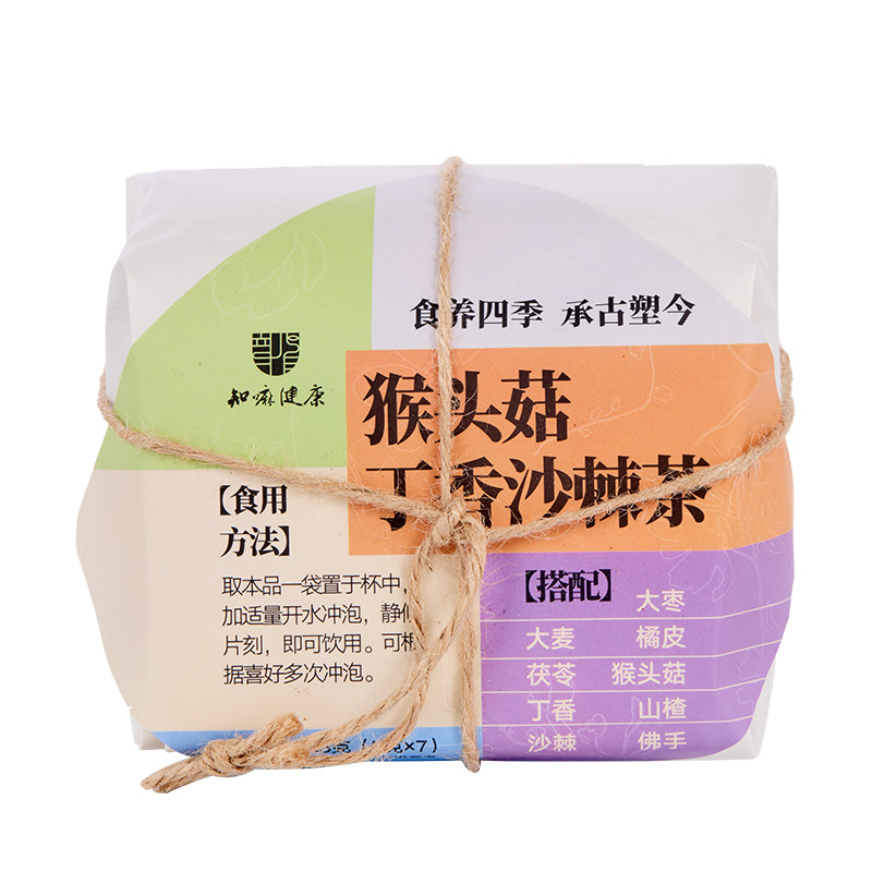 知嘛健康猴头菇丁香沙棘茶7袋/包