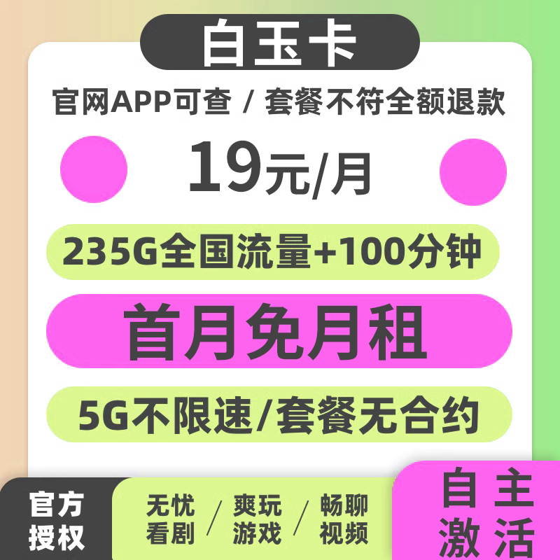 中国广电流量卡纯流量上网卡手机5g不限速电话大王卡卡全国通用