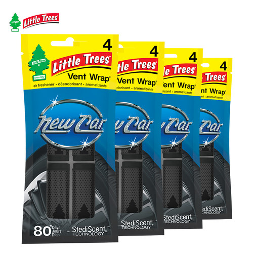 Little Trees美国小树香片空调口香薰夹车载出风口香薰4包装新车