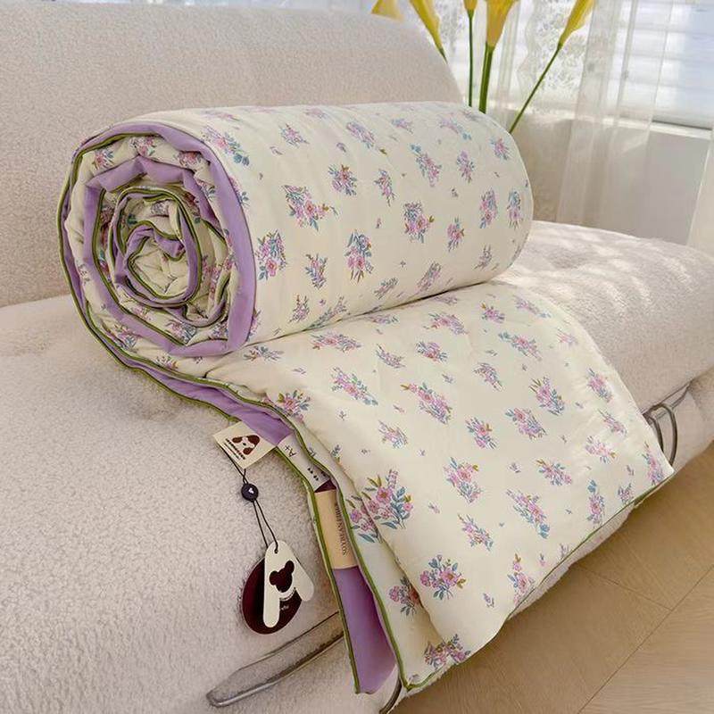 双层纱水洗大豆纤维薄被子单人被芯棉被夏季夏被空调被夏凉被,床上用品,化纤被,淘宝优惠券,粉丝福利购,淘宝优惠卷