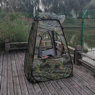 洗澡帐篷户外单人钓鱼帐篷摄影垂钓防雨防晒双层打坐自动fnh四面