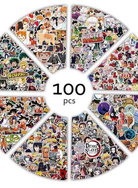 100pcs Anime Stickers Demon Slayer Hunter X Graffiti DIY Lug