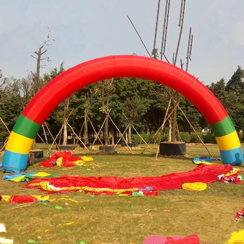 厂家新款开业庆典婚庆充气拱门彩虹门广告模型道具礼品展览器材