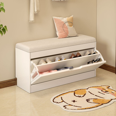 换鞋凳实木款入户翻斗鞋柜简约穿鞋凳可坐一体入门小凳子收纳