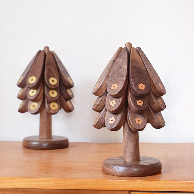 山舍丨繁花树隔热垫餐桌垫实木用礼品 防烫垫菜垫锅垫 摆件,餐饮具,餐垫,淘宝优惠券,粉丝福利购,淘宝优惠卷