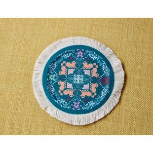 恩施礼物西兰卡普文化创意杯垫小餐垫磨毛材质防滑