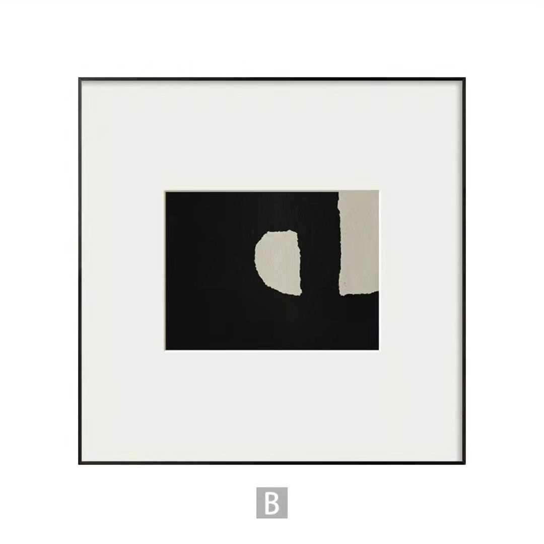 简约现代抽象挂画客厅沙发背景墙卧室床头装饰画四联壁画a109