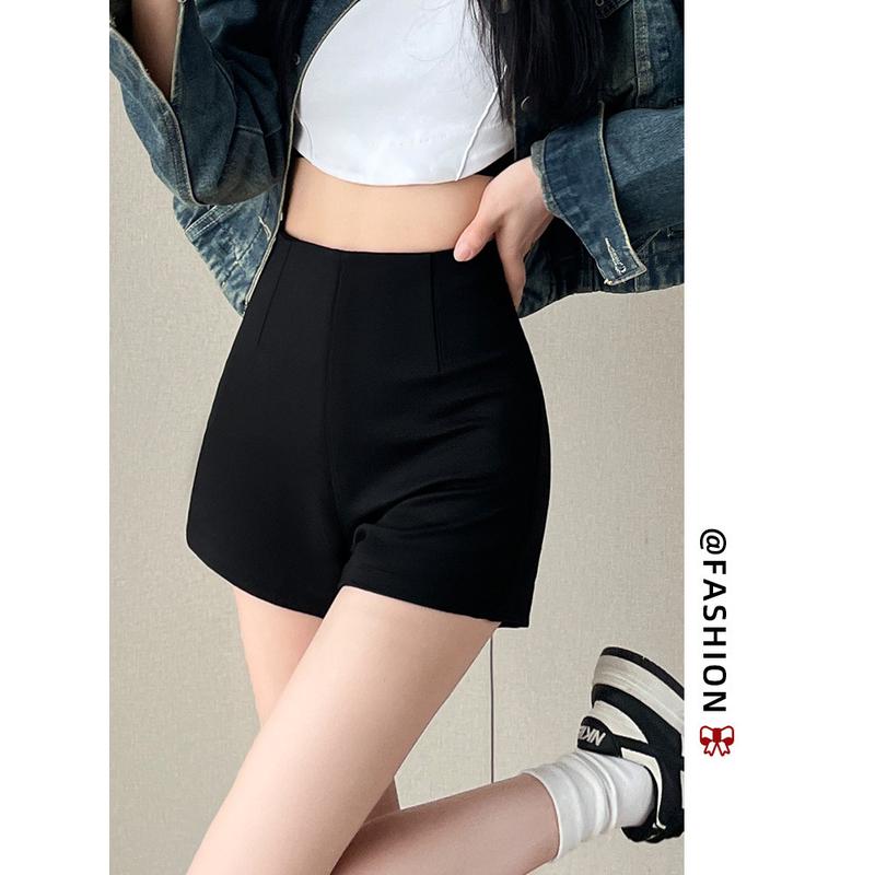 冰丝运动短裤女裤子2025夏季薄款宽松直筒显瘦高腰休闲百搭三分裤
