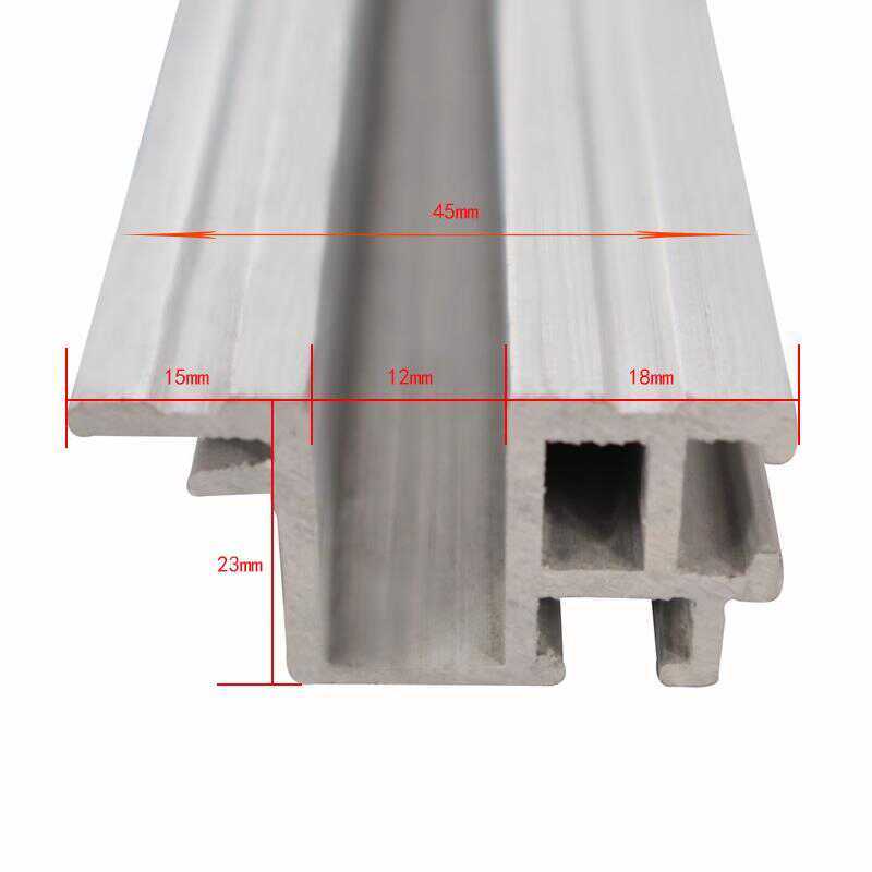 蒂森电梯层门轿门地坎45*23蒂升S8厅轿门下坎 铝合金踏板滑道门坎