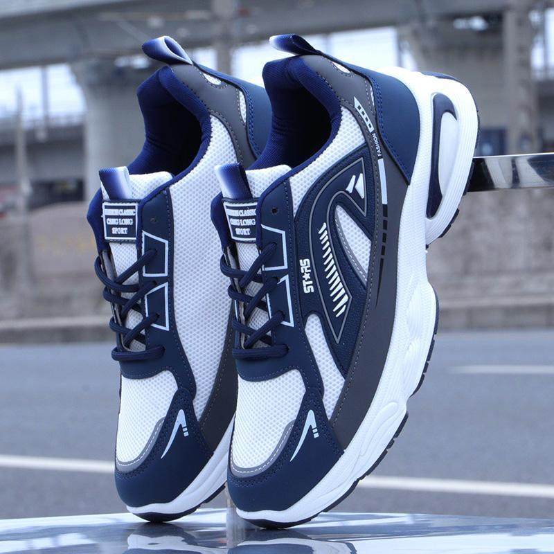 男鞋春夏季透气网面休闲鞋2025新款老爹防臭跑步鞋运动鞋百搭,流行男鞋,老爹鞋,淘宝优惠券,粉丝福利购,淘宝优惠卷