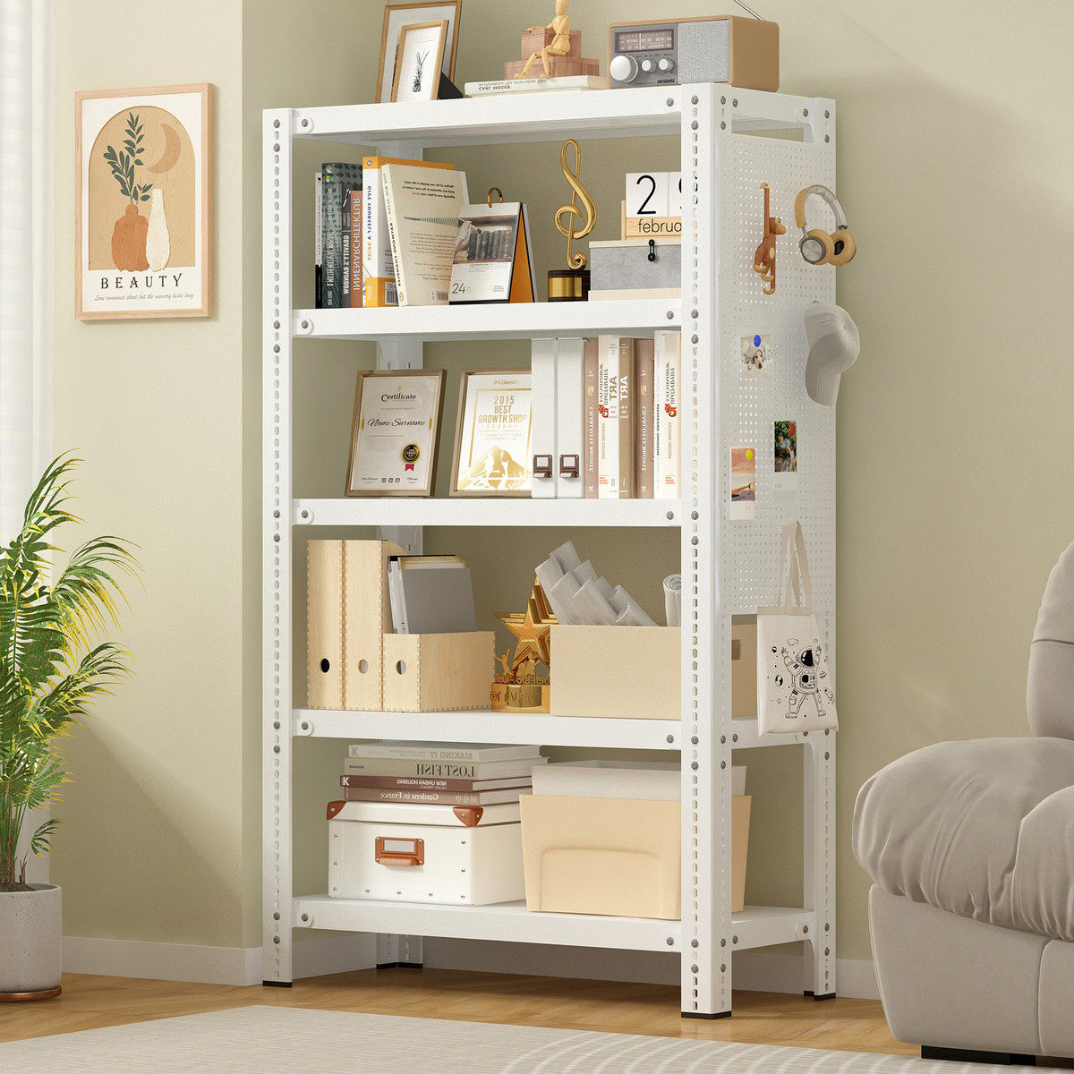 货架置物架多层落地书架储物架超市仓储库房阳台快递角钢送洞洞板,商业/办公家具,仓储货架,淘宝优惠券,粉丝福利购,淘宝优惠卷