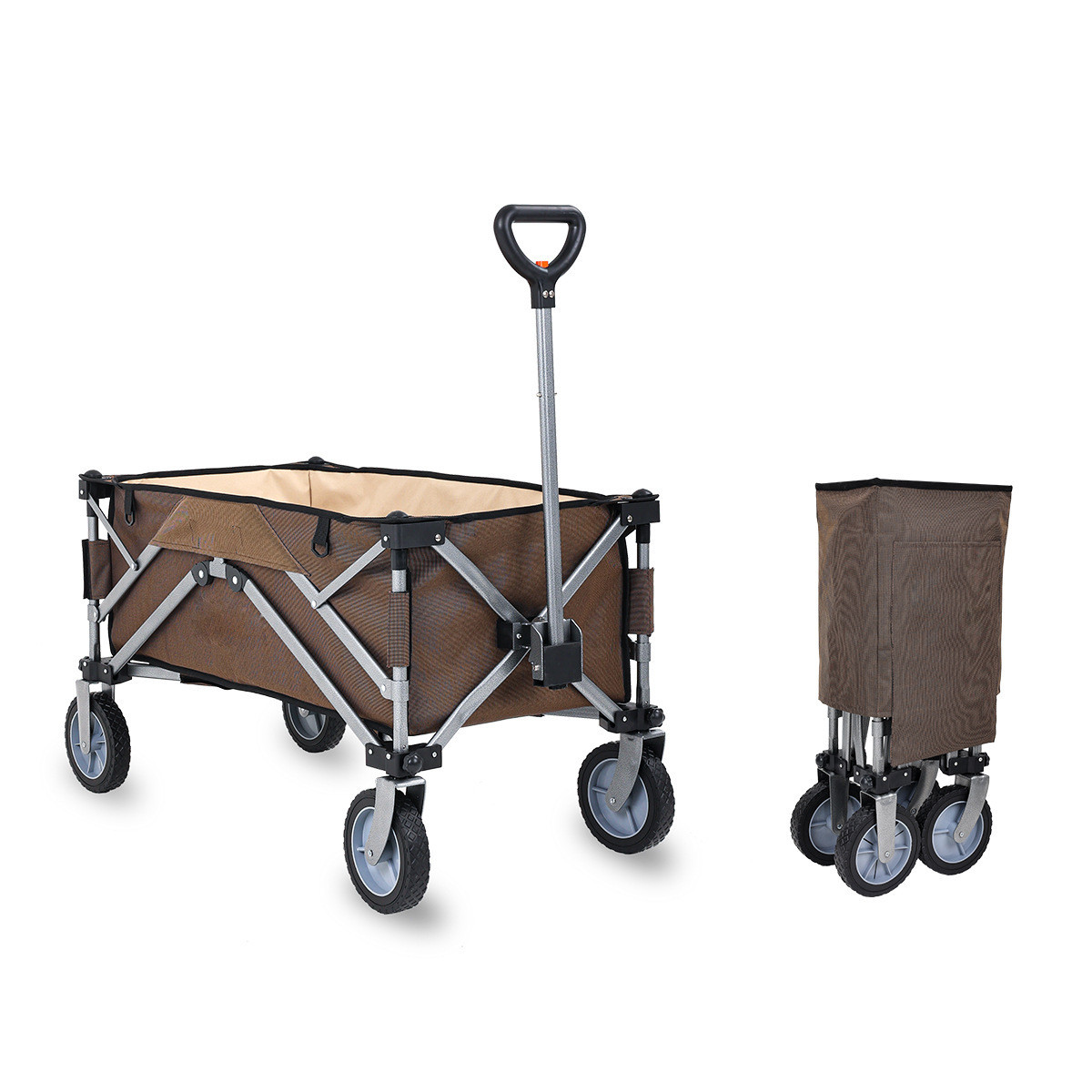 桌拖车升降小推车野外营地车手拉车摆摊折叠野餐车露营可聚拢便携