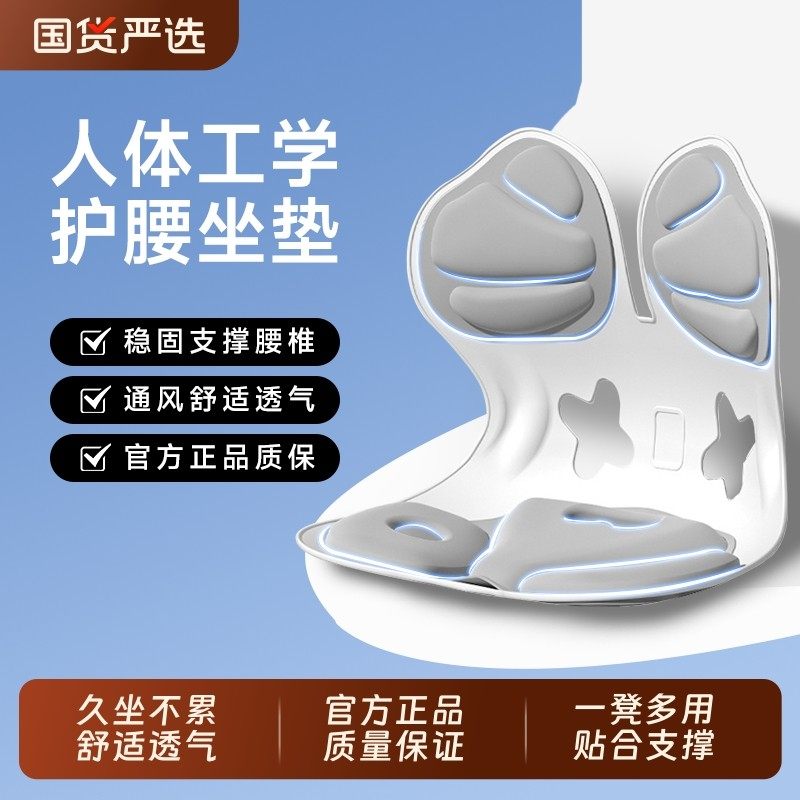 护腰坐垫久坐神器办公室座椅一体腰部支撑靠垫腰靠腰托人体工学椅,居家布艺,腰靠垫,淘宝优惠券,粉丝福利购,淘宝优惠卷