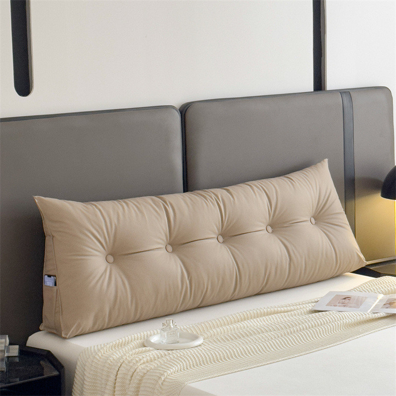 猫爪布床头靠垫三角枕靠背垫沙发靠枕大靠背卧室塌塌米软包床上