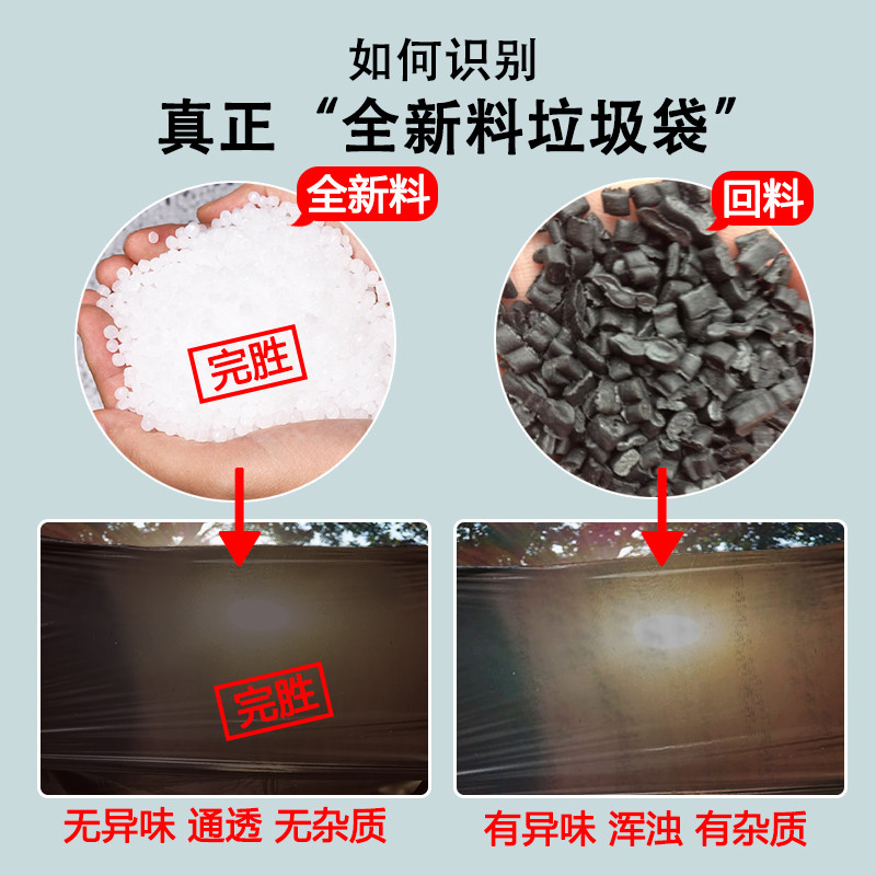 利得大垃圾袋大号加厚黑色商用酒店物业环卫80100超大桶袋子厨房