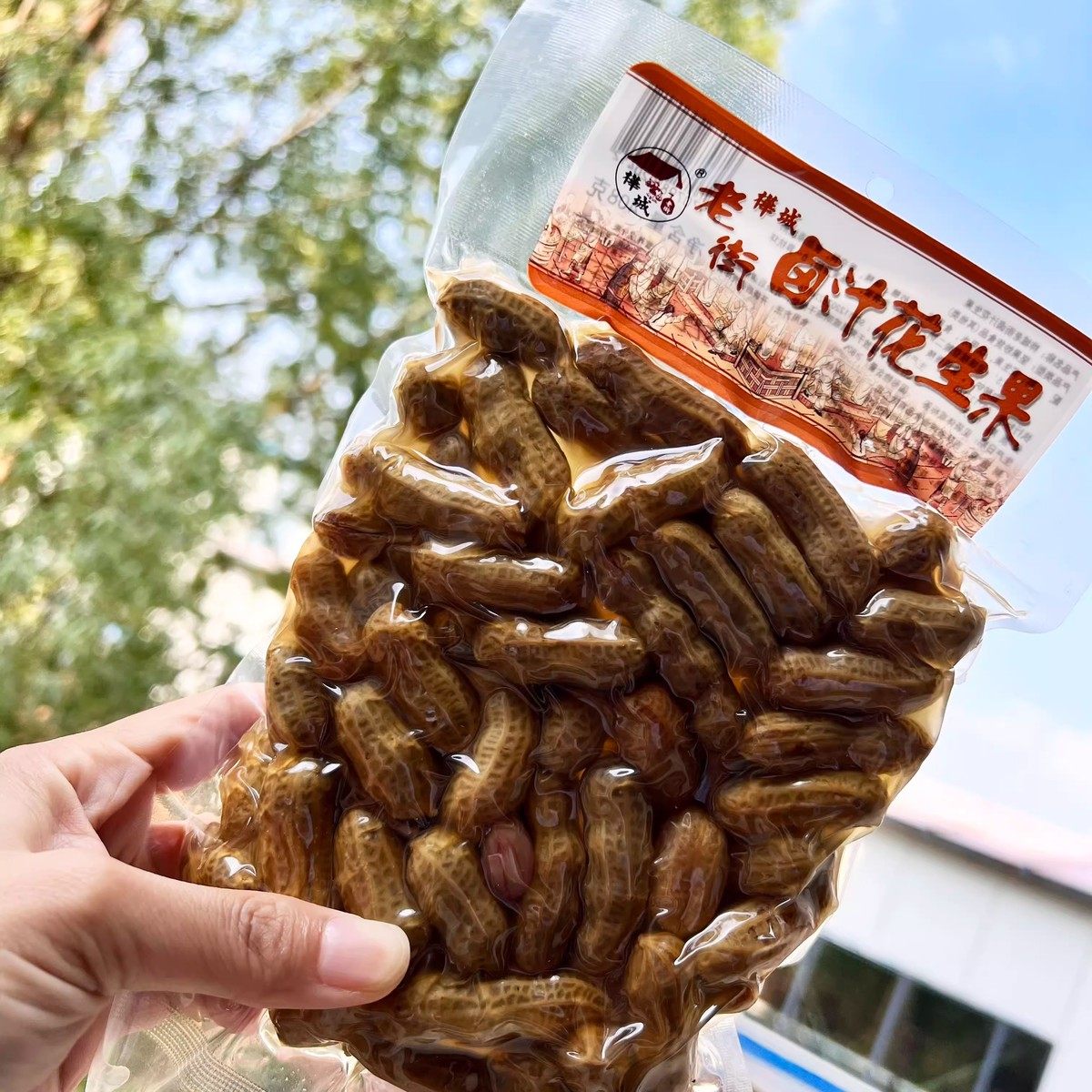 新货桦城老街卤汁味花生毛豆袋休闲带壳毛豆即食商用莆田水煮饭店