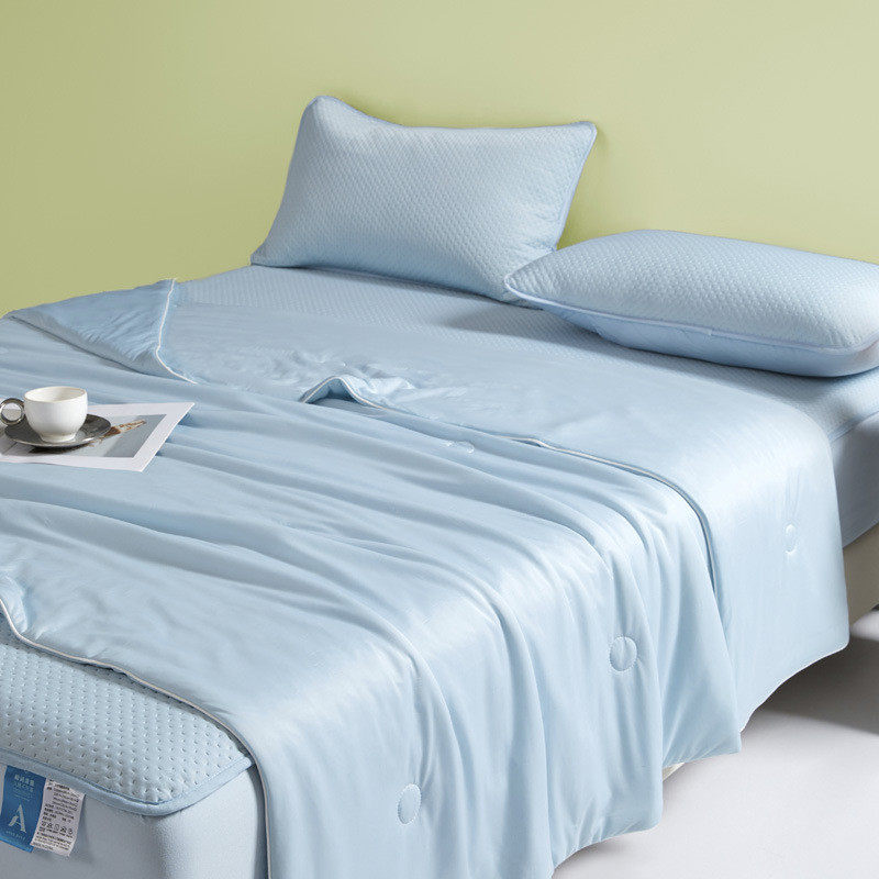 2025新款可感夏凉被冰丝夏被四件套单双人凉机水洗空调被夏季4,床上用品,化纤被,淘宝优惠券,粉丝福利购,淘宝优惠卷