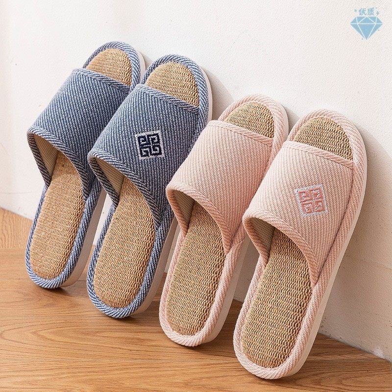 升级版居家拖鞋女夏室内防滑静音家用厚底情侣浴室洗澡软底男凉拖,居家布艺,居家亚麻拖鞋,淘宝优惠券,粉丝福利购,淘宝优惠卷