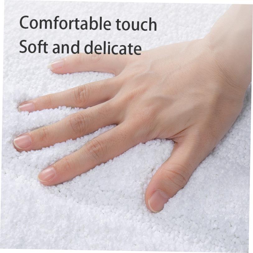 Bathroom flocking floor mat absorbent entry non-slip mat