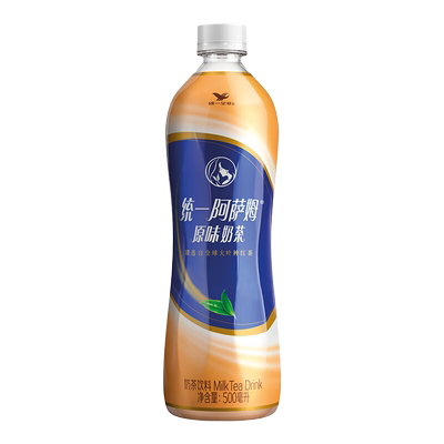 统一阿萨姆奶茶饮料饮品 原味奶茶500ml*15瓶-D