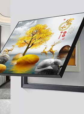 电表箱装饰画2025新款简约免打孔遮挡强弱电箱开关电闸盒客厅挂画