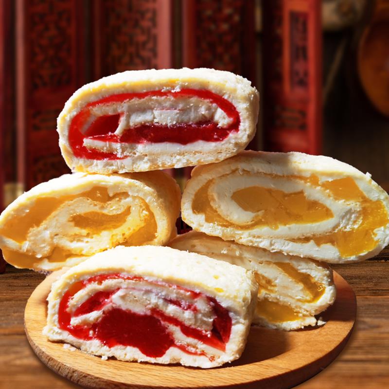 鲜奶皮子卷内蒙古牧民草原特产奶酪蔓越莓山楂毛巾奶制品零食夹心