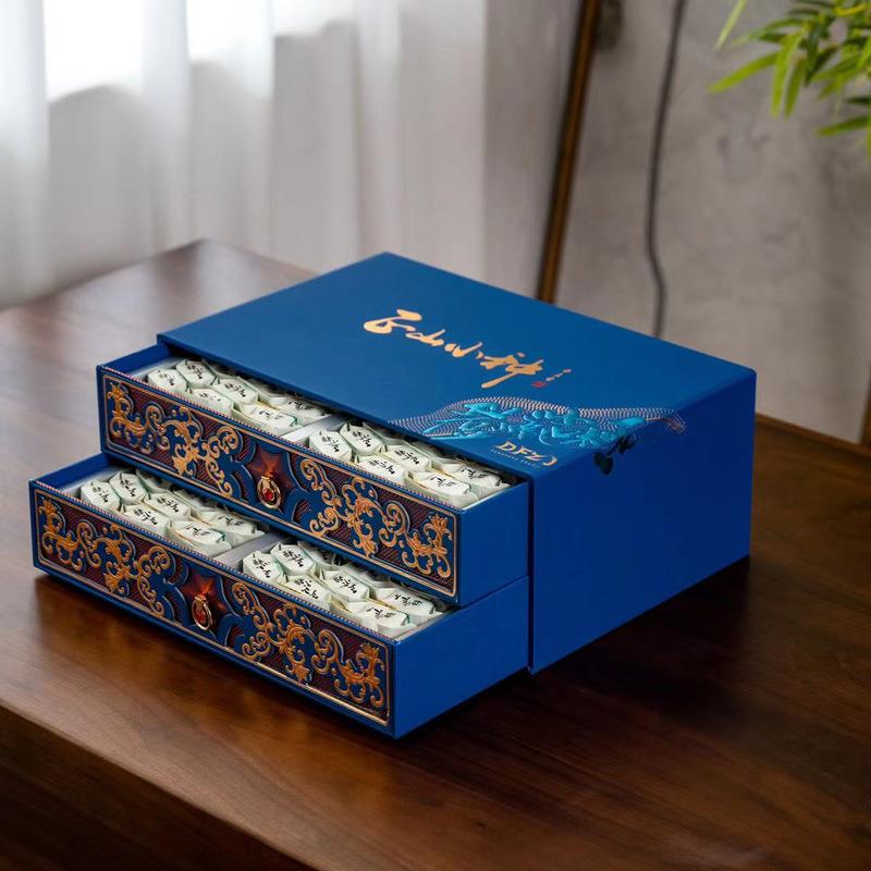 新款福建武夷山茶叶花果香小种桐木红茶双层礼盒500克装新茶