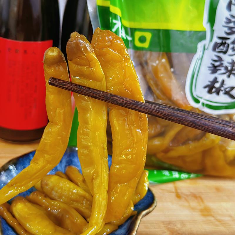 湖南土特产泡辣椒农家酸辣椒500g/袋清水辣子开胃批 发腌辣椒坛子