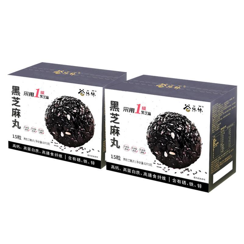 劲家庄0添加蔗糖黑芝麻丸五黑芝麻球孕妇儿童健康零食何家劲