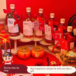 婚庆摆台喜酒架子安娜王妃果酒饮料置物架实木订婚果酒摆件展示架