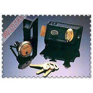 上海求精锁具 牛头牌二保险 老牌防盗门锁 老式撢子门锁480