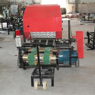 畜牧业饲草料打捆包膜机 青贮饲料处理机 电动玉米秸秆打碎打包机