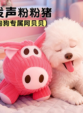 狗狗毛绒发声响纸玩具宠物小狗幼犬磨牙耐咬比熊柯基泰迪自嗨解闷