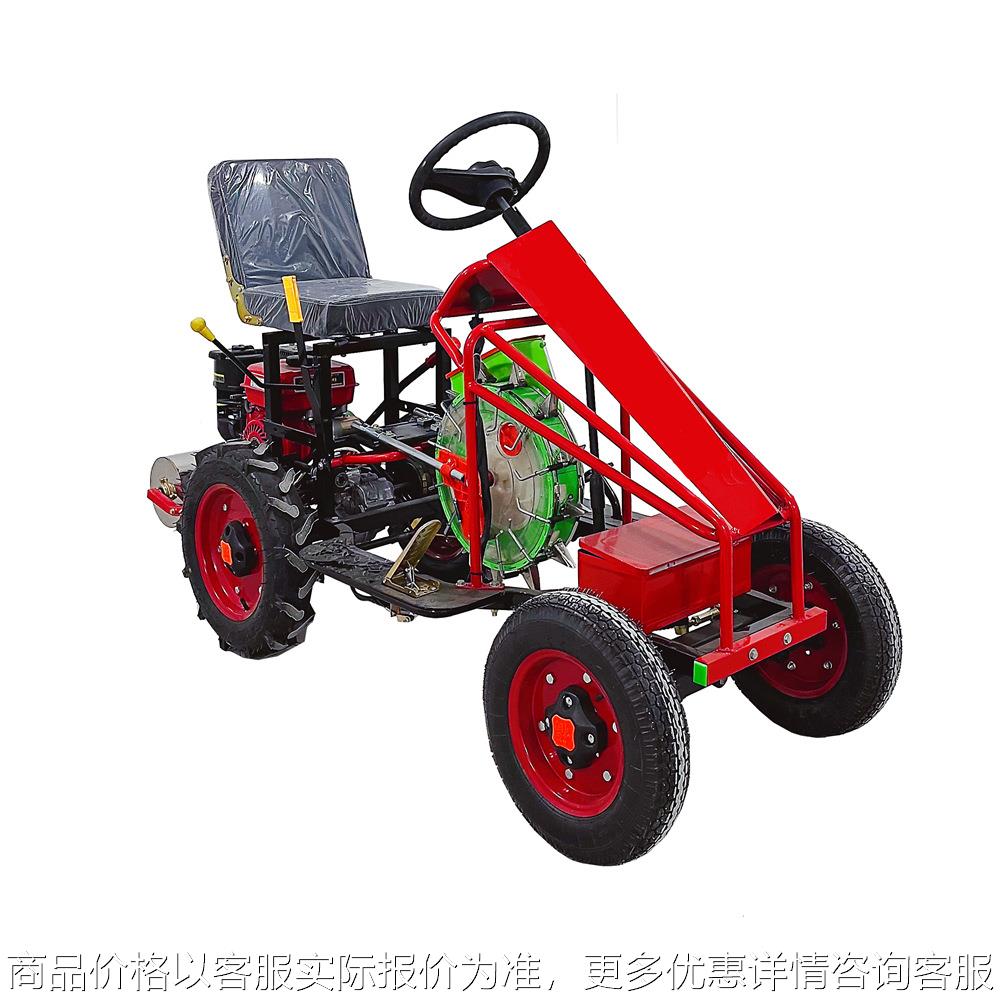 汽油机助力播种机玉米高粱谷子黄豆花生蔬菜农作物6马力播种机