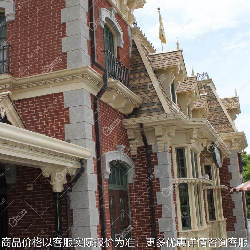 广州纯铜落水方管复古铜方管铜排水系统别墅庭院两用铜排水管