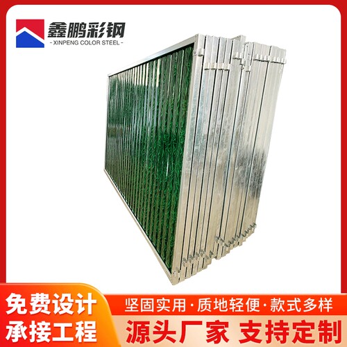 小草印花围挡工地围墙建筑厂家工地彩钢施工围挡绿色小草施工围挡