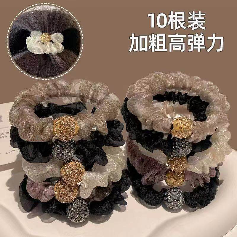 网红欧根纱高颜值百搭发圈