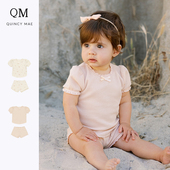 Mae 儿童家居服针织套装 女童短袖 Quincy 短裤 纯棉舒适碎花可外穿