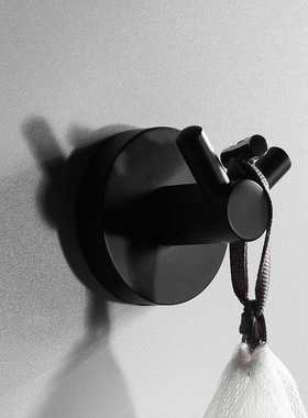 HIDEEP直销卫浴五金挂衣钩304不锈钢黑色挂衣钩单衣钩HI08031