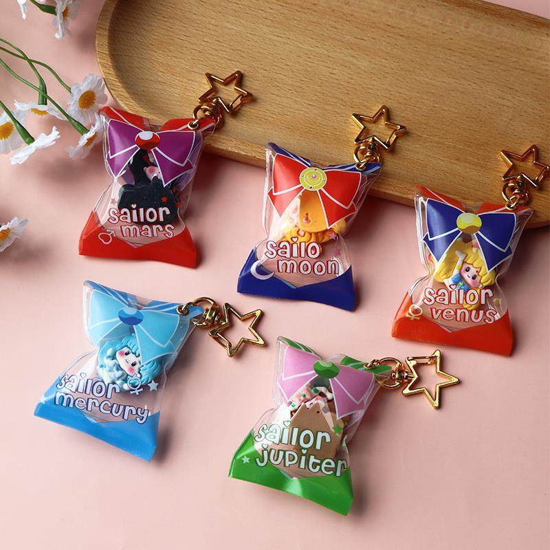 仿真美少女战士充气袋吊饰美少女糖果零食袋挂件手机包包挂饰