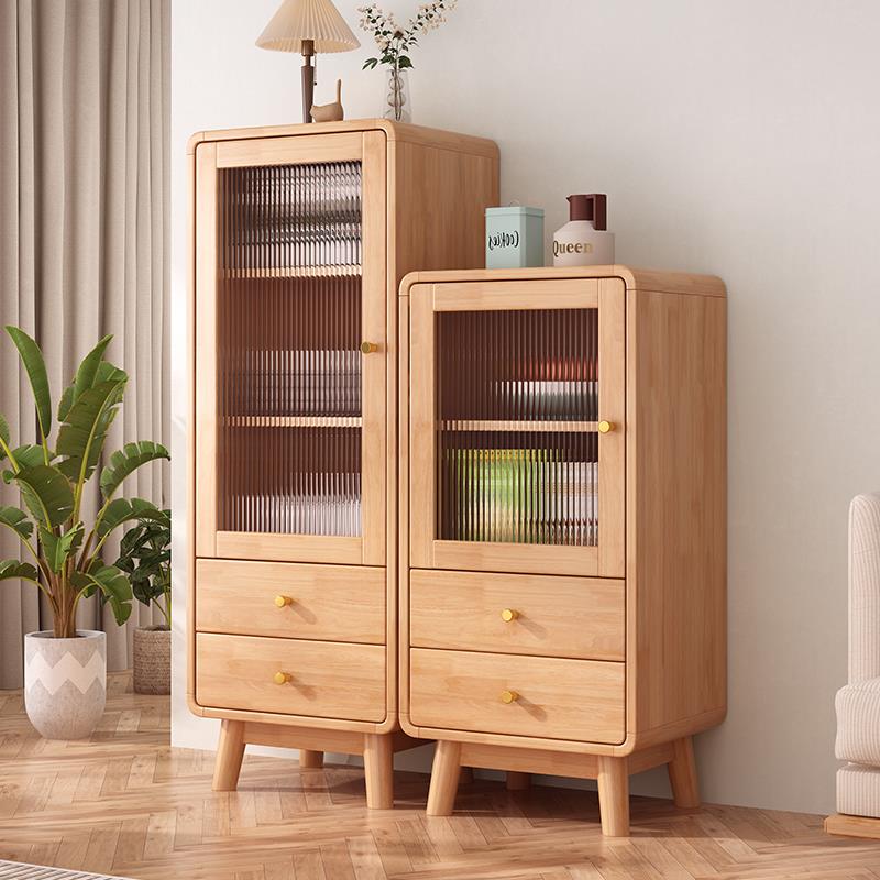 原木风实木斗柜现代简约家用餐柜北欧客厅电视柜靠墙储物立柜