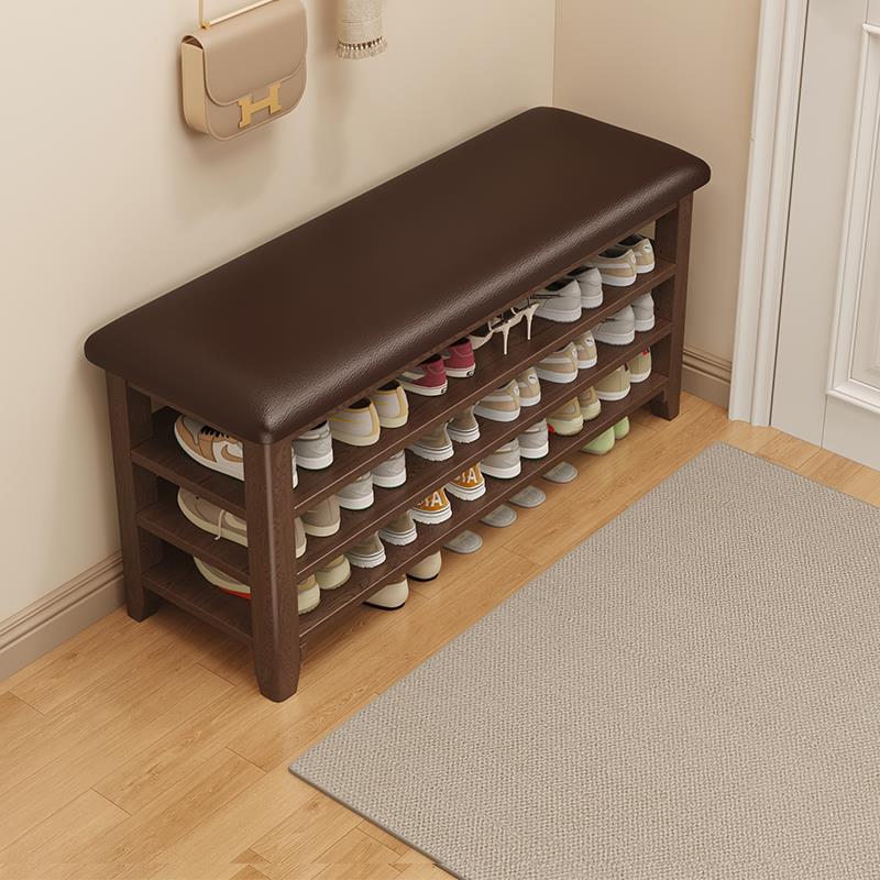 实木换鞋凳窄软包坐垫家用门口鞋架可坐式超窄换鞋凳鞋柜坐凳一体