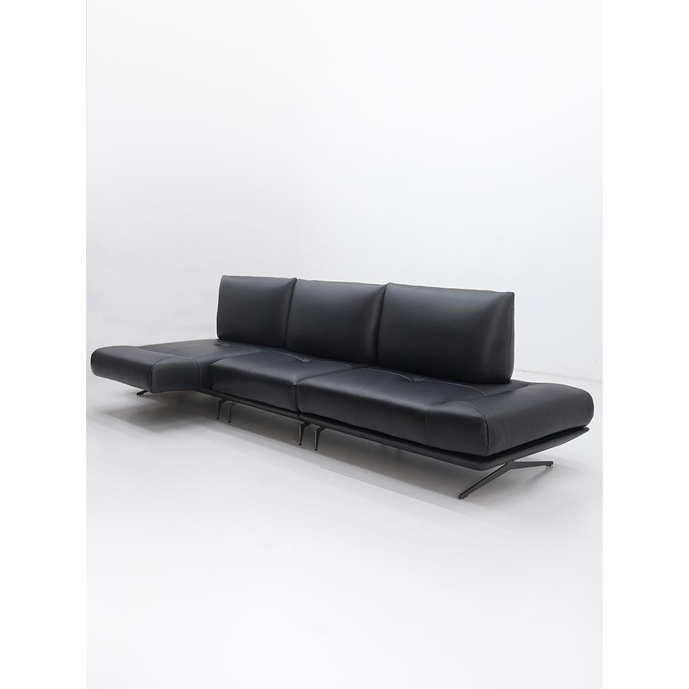 智能岛沙发意大利极简层牛皮小户新多功能模块组合沙发