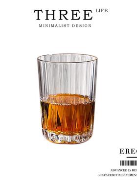 Tlife·Erect·杯具透明玻璃泡茶水杯条纹耐热咖啡杯酒杯 | 直身